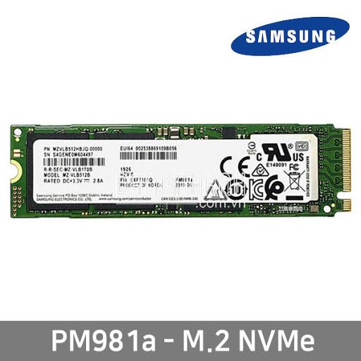 Ổ Cứng SSD Samsung NVMe PM981a M.2 PCIe Gen3 X4 512GB