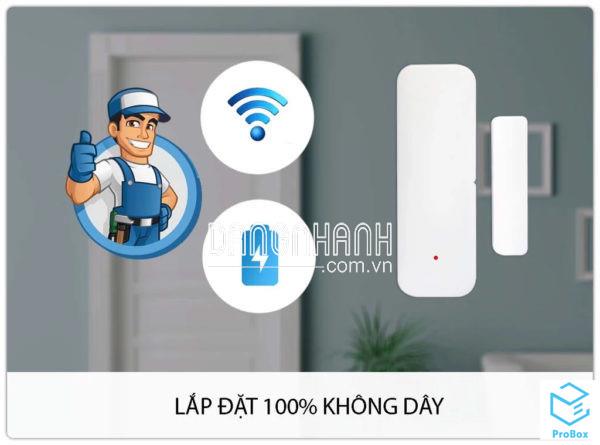 Cảm Biến Cửa Wifi Cho Nhà Thông Minh SmartZ PM WD2