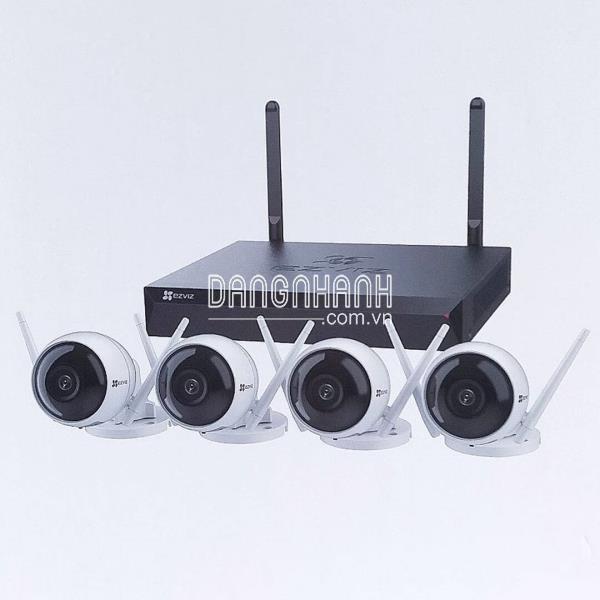 Bộ KIT 4 camera Wifi EZVIZ HD 1080P, 1 đầu ghi hình 4 kênh Wifi EZVIZ