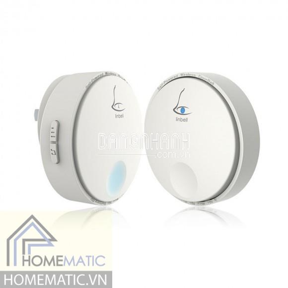 CHUÔNG KHÔNG DÂY KHÔNG DÙNG PIN LINPTECH NÚT BẤM TRÒN LP-G2SW
