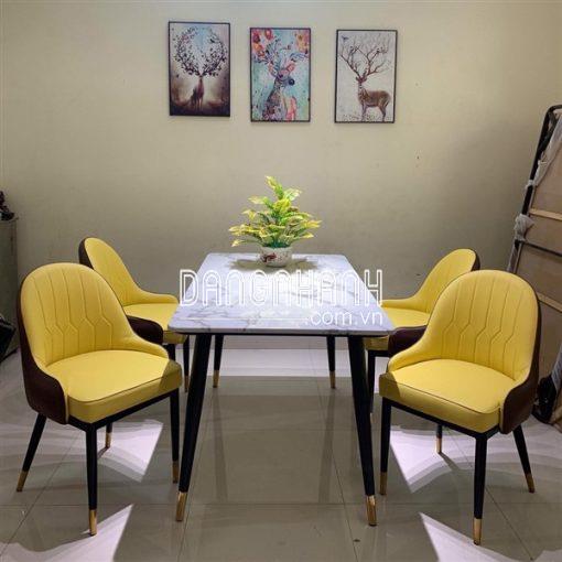 Bộ bàn ăn 4 ghế mặt đá nhập khẩu – BADK31