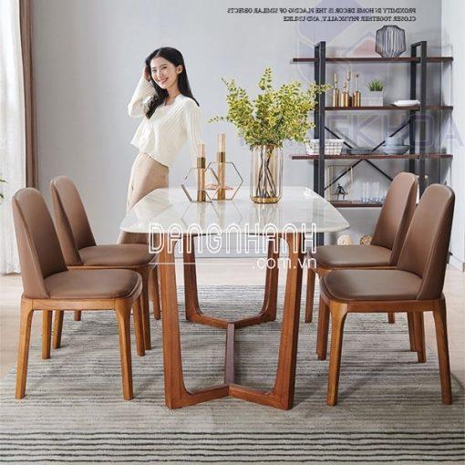 Bàn Ăn Concorde Mặt Đá 4 Ghế Grace – BADK03