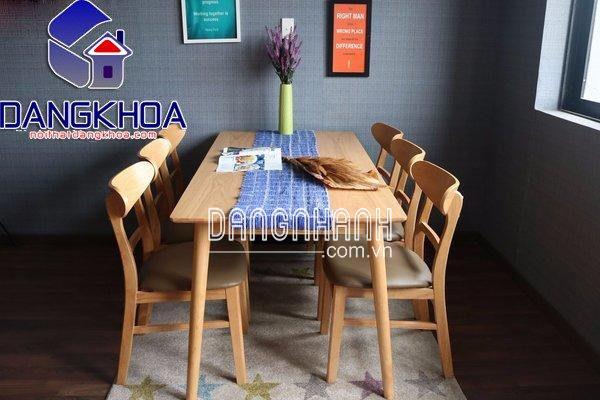 Bàn Ăn Mango 6 Ghế Gỗ Màu Tự Nhiên – BADK06