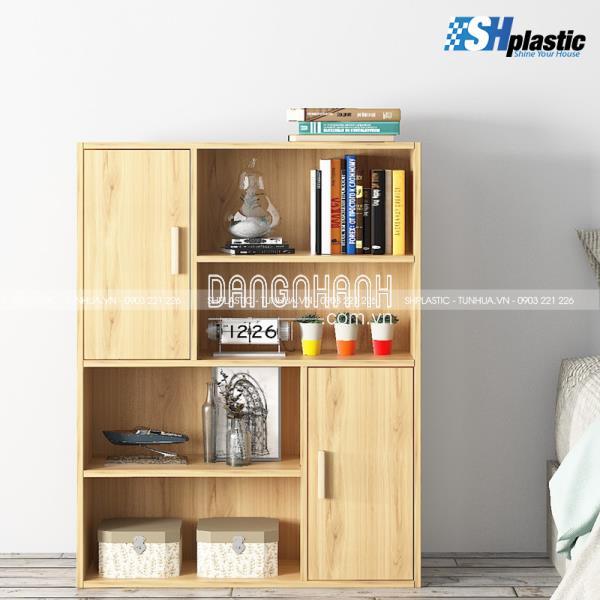 KỆ TRANG TRÍ CAO CẤP 6 NGĂN 3 CÁNH / SHPLASTIC KTT09