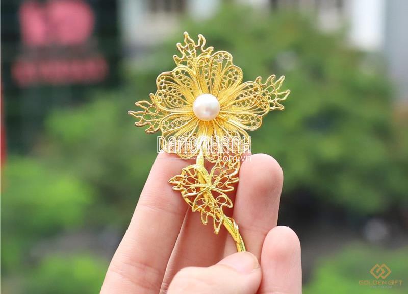 HOA CÀI ÁO MẠ VÀNG - HCA01