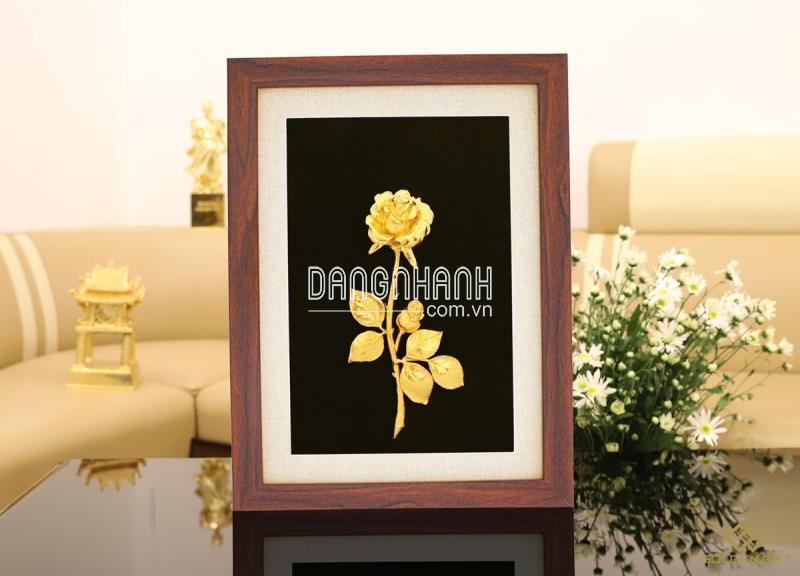 TRANH HOA HỒNG MẠ VÀNG - THH02