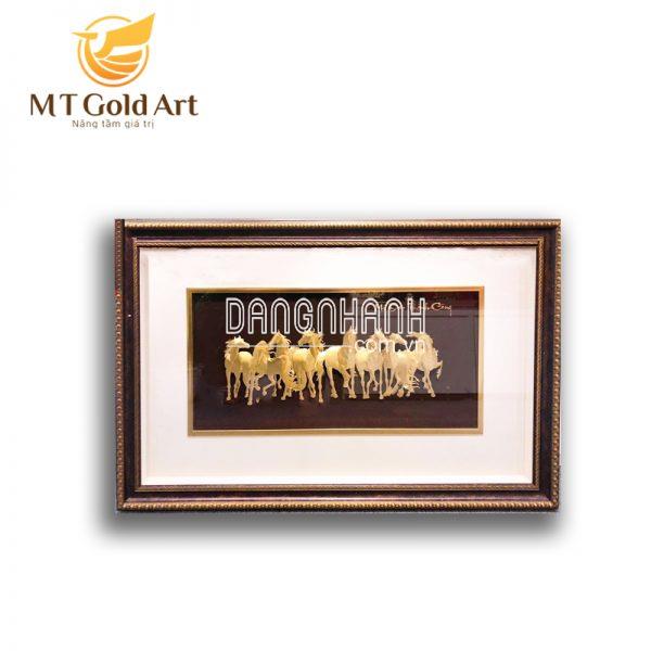 Tranh Mã Đáo Thành Công – Tranh bát mã (100x150cm)