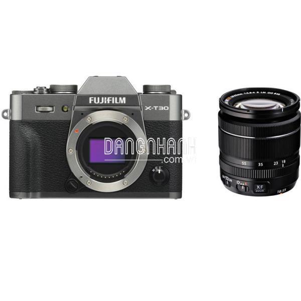 MÁY ẢNH FUJIFILM X-T30 KIT XF18-55 F2.8-4 R LM OIS (XÁM THAN)