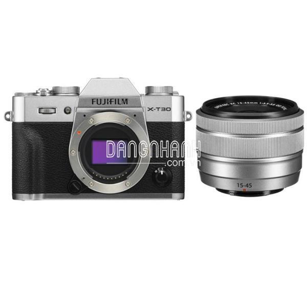 MÁY ẢNH FUJIFILM X-T30 KIT XC15-45 MM F 3.5.5.6 OIS PZ (BẠC)