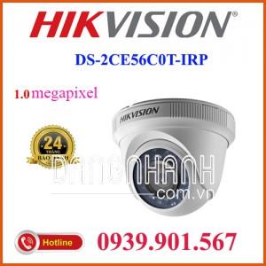 Camera HD-TVI Dome hồng ngoại 1.0 Megapixel HIKVISION DS-2CE56C0T-IRP