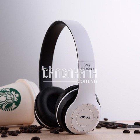 Tai Nghe Bluetooth P47 Chụp Tai Bass Đập Cực Mạnh