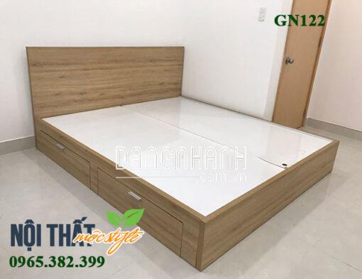 Giường ngủ GN122 – nét đẹp đơn giản ấm áp.