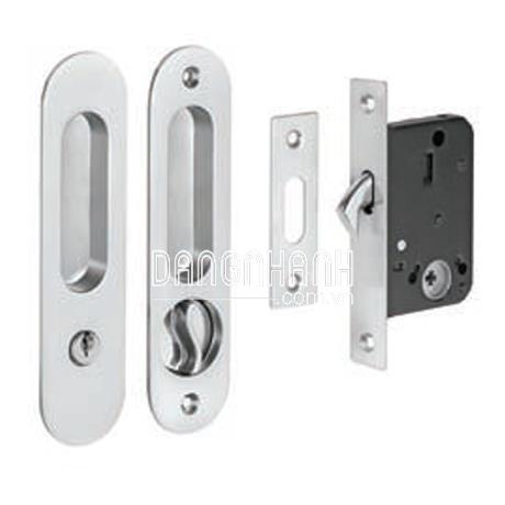 Khóa cửa lùa tay âm Oval