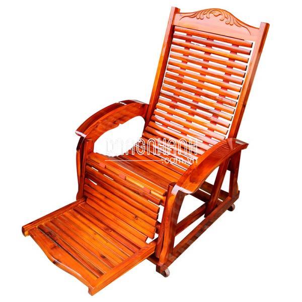 Ghế Gỗ Nằm Thư Giản Xoan Đào Tự Nhiên Đẹp Giá Rẻ
