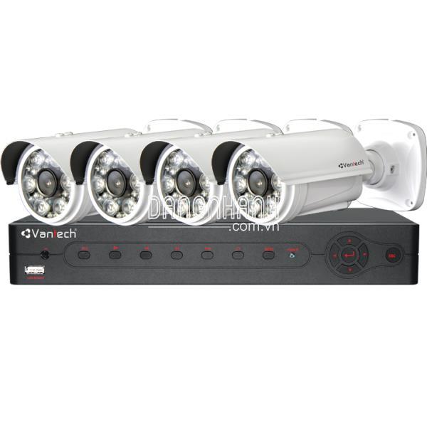 Bộ đầu ghi hình camera IP 4 kênh Powerline Vantech VPP-01D
