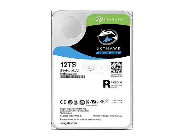 Ổ cứng 10TB Seagate Skyhawk ST10000VE0008 – Ổ cứng HDD chuyên dụng cho đầu ghi Camera AI