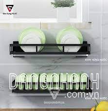 Kệ Đựng Chén Bát INOX 304 Treo Tường Chắc Chắn, Không Cần Khoan Tường (Sơn Tĩnh Điện Màu Đen) Cao Cấp Cho Phòng Bếp