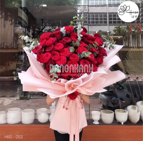 100 BÔNG HỒNG ECUADOR HBO - 053 BÓ HOA SPECIAL ROSE