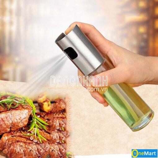 Bình xịt dầu ăn 100ml chất liệu inox cao cấp