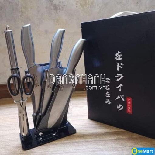 Bộ dao nhật 6 món inox nguyên khối cao cấp