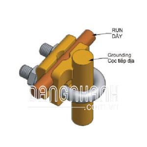 ĐẦU NỐI RẼ NHÁNH BẰNG BULOONG KẸP DÂY VÀ CỌC TIẾP ĐỊA