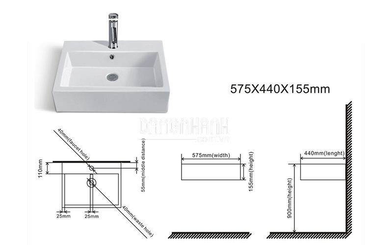 Chậu lavabo đặt bàn Benzler BCA-C181