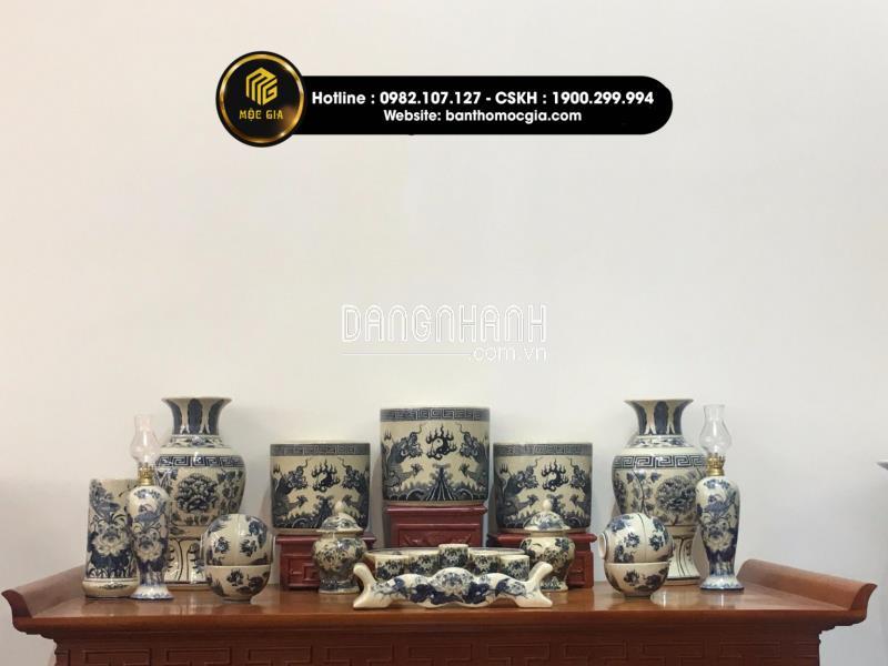 Bộ gốm sứ MEN RẠN VẼ TAY