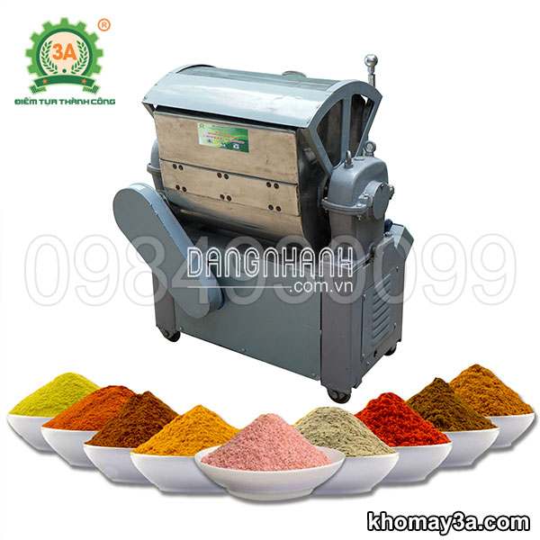 Máy trộn bột làm bánh trục ngang Inox 3A1,1KW