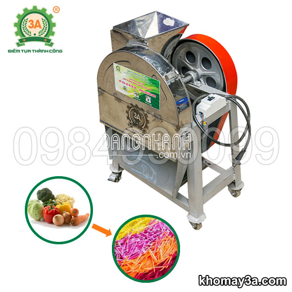 Máy thái sợi cà rốt, đu đủ, khoai tây Inox 3A1,5kW