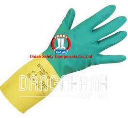 Găng cao su chống acid Malaysia mã 86 + 2 mầu