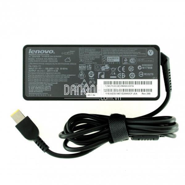 SẠC LAPTOP LENOVO ĐẦU VUÔNG USB 20V-4.5A (90W) ZIN MÁY