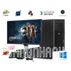 Máy Bộ HP Z420 -04: CPU E5-2680 / Ram 32GB / VGA 1050Ti / SSD 240 // 24 inch