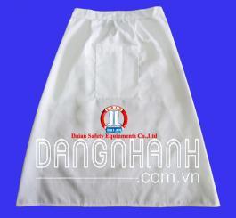 Yếm bếp kaki trắng ngắn ( ngang người )