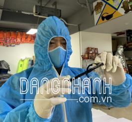 Bộ Quần áo phòng dịch 7 món gồm đủ bộ, có đủ giấy tờ xuất ( mầu xanh, trắng )