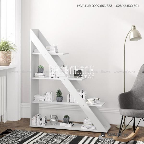 Kệ sách, kệ trang trí gỗ hiện đại Brad