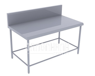 Bàn inox không kệ dưới có gáy