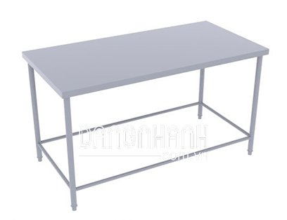 Bàn inox không kệ dưới không có gáy