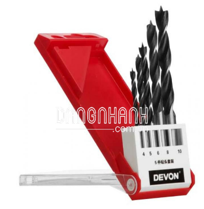 Bộ C5 mũi khoan gỗ Devon D-DBSC-5P(W)