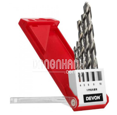 Bộ C5 mũi khoan sắt Devon D-DBSC-5P(G)