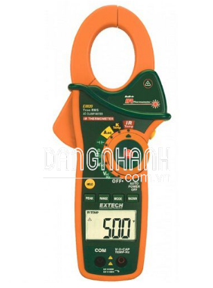 Ampe kìm AC Extech EX820, 1000A (True RMS, đo nhiệt độ)