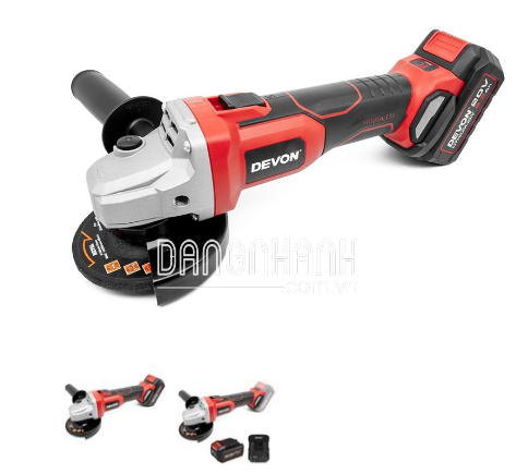 Máy mài góc pin 20V Devon 2903-Li-20AG100-52 Sạc/ 2 x 5.2Ah