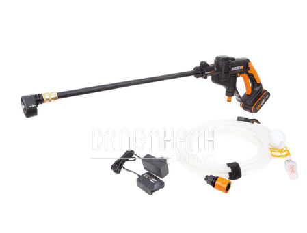 Bộ súng xịt rửa dùng pin Li-on 20V Worx Orange WG625E.3