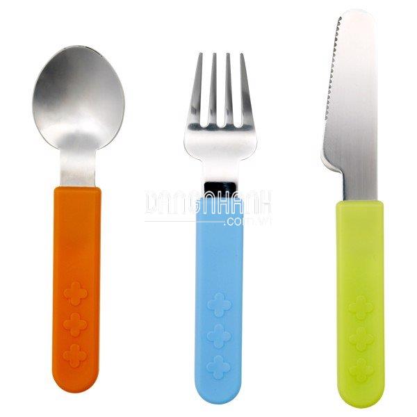 Bộ dụng cụ ăn trẻ em ikea SMASKA