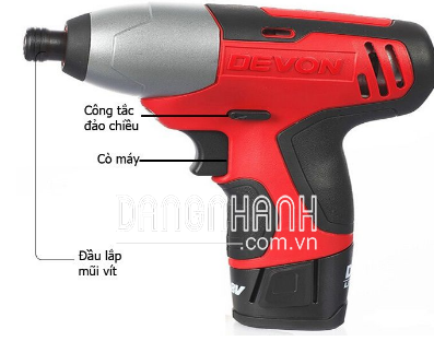 Máy vặn vít động lực 12V Devon 5228-Li-12H Hộp alu/ 2 x 1.5Ah/ Sạc nhanh