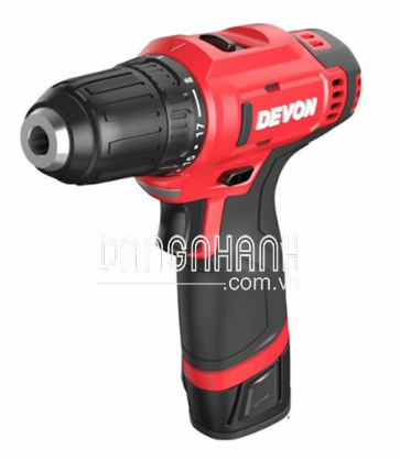 Máy khoan vặn vít pin 12V Devon 5268-Li-12TS Hộp màu/ 2 x 2.0Ah/ Sạc nhanh
