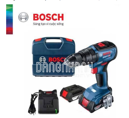 Máy khoan pin Bosch GSB 18V-50 (Set 2x2Ah) Brushless