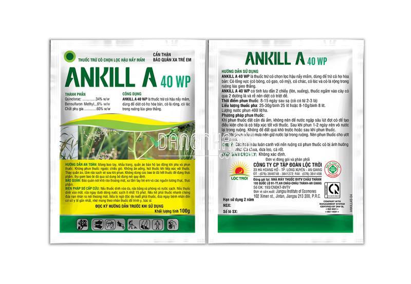 THUỐC TRỪ CỎ ANKILL A 40WP