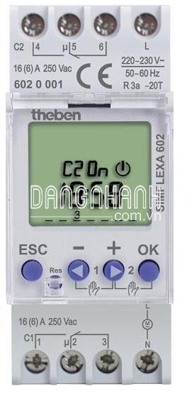 Công tắc hẹn giờ kỹ thuật số THEBEN SIMPLEXA 602