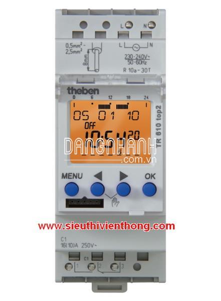 Công tắc hẹn giờ kỹ thuật số THEBEN TR 610 top2 12-24 V UC
