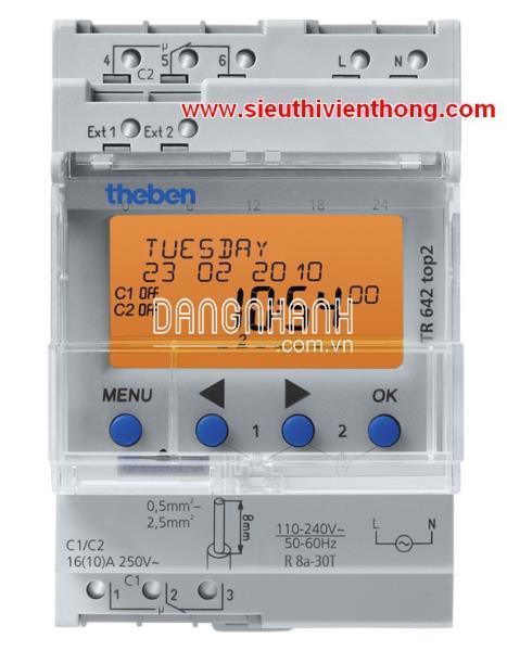 Công tắc hẹn giờ kỹ thuật số THEBEN TR 642 top2